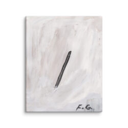 Francoise Gagnon (Spatial Concept 'Waiting' - Lucio Fontana) Canvas Print
