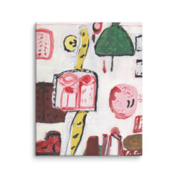 Francoise Gagnon (In The Studio - Philip Guston) Canvas Print