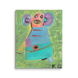 Francoise Gagnon (Mouse On a Table - Karel Appel) Canvas Print