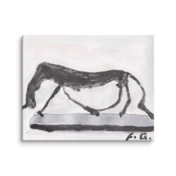 Francoise Gagnon (The Dog - Alberto Giacometti 1951) Canvas Print