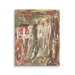 Francoise Gagnon (Concrete Cabin - Peter Doig) Canvas Print