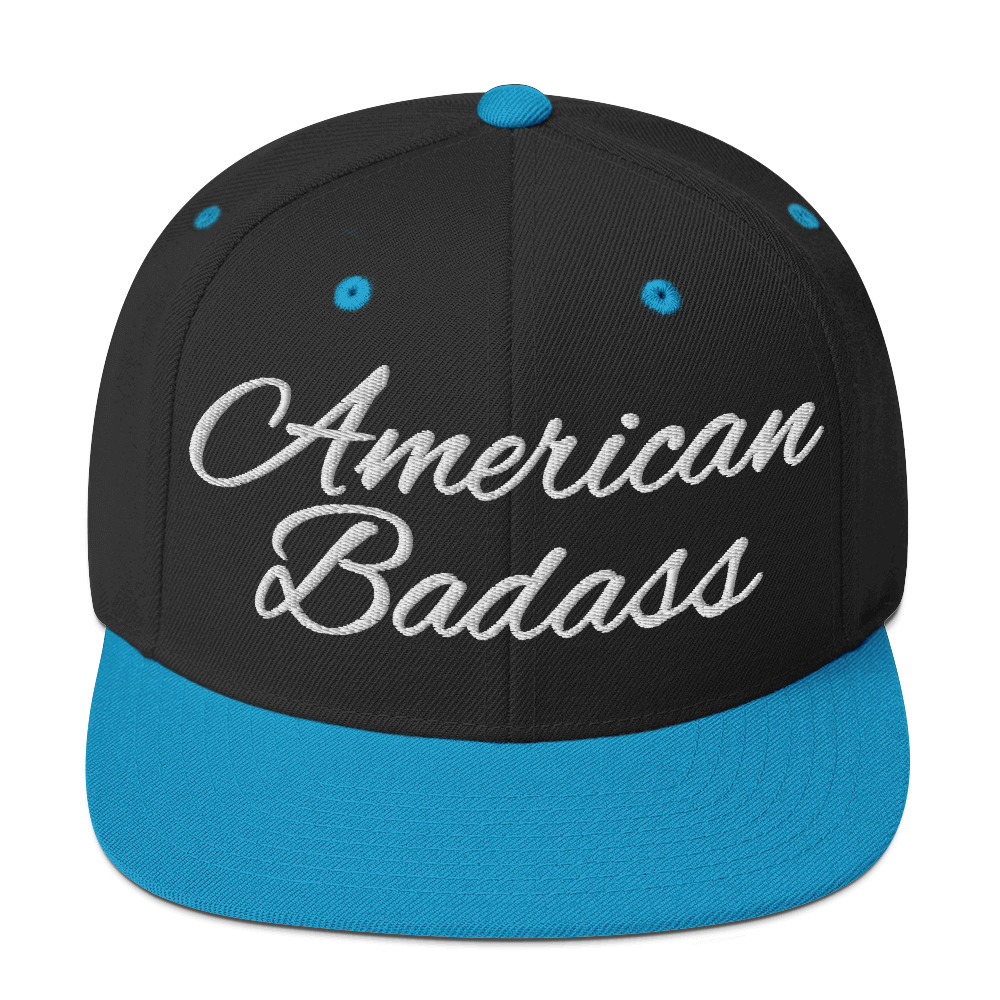 Kid Rock American Badass Flat Brim Snapback Hat - Image 7