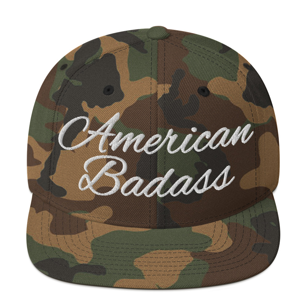 Kid Rock American Badass Flat Brim Snapback Hat - Image 15