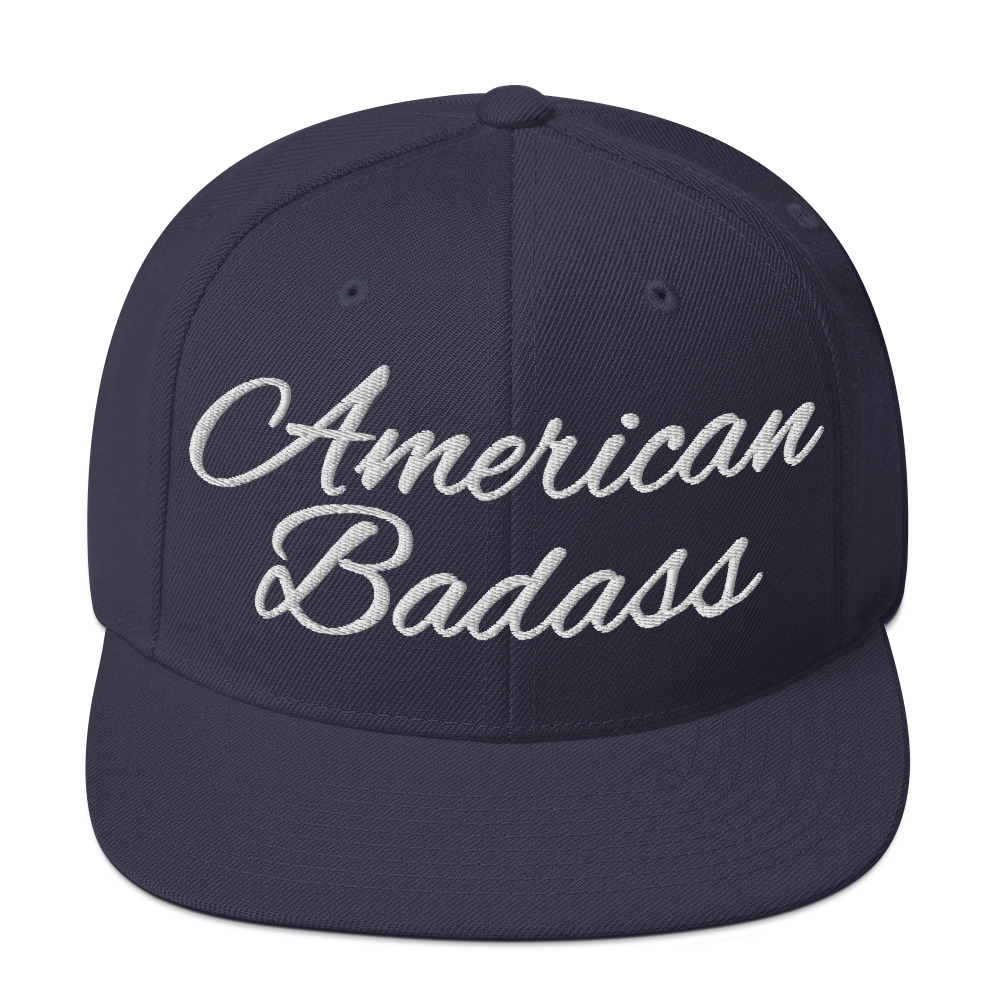 Kid Rock American Badass Flat Brim Snapback Hat - Image 11