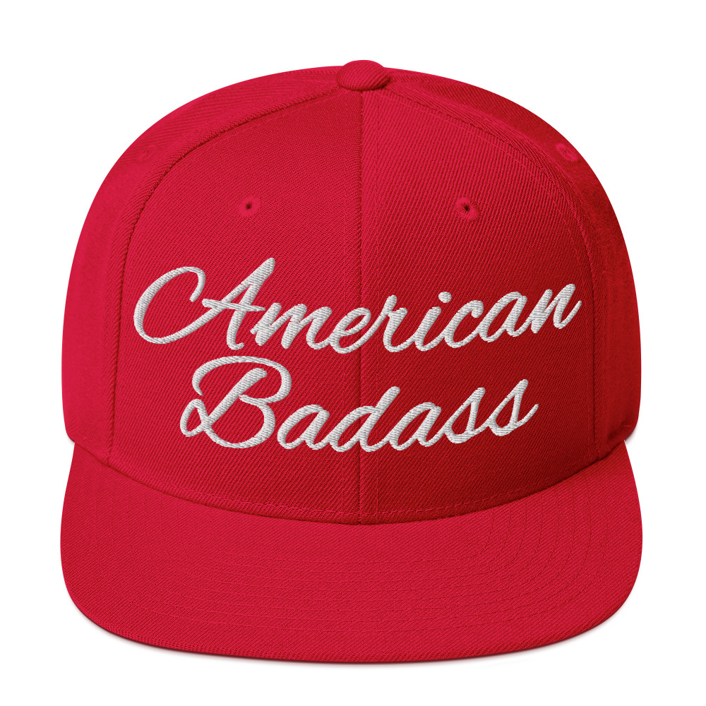 Kid Rock American Badass Flat Brim Snapback Hat - Image 14