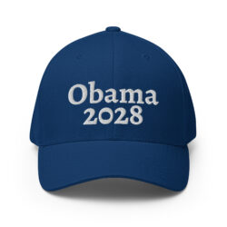 OBAMA 2028 Closed Back Baseball Cap (Embroidered)