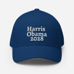 HARRIS OBAMA 2028 Closed Back Baseball Cap (Embroidered)