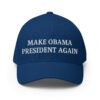 MAKE OBAMA PRESIDENT AGAIN Closed Back Baseball Hat (Embroidered)