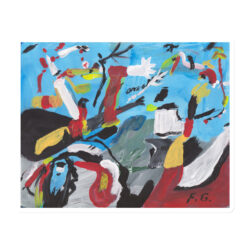 Francoise Gagnon (Hirondelle Amour - Joan Miro) version 2 Magnet