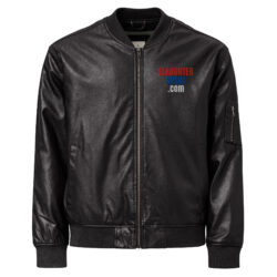 SLAUGHTERSPORT.COM Leather Bomber Jacket