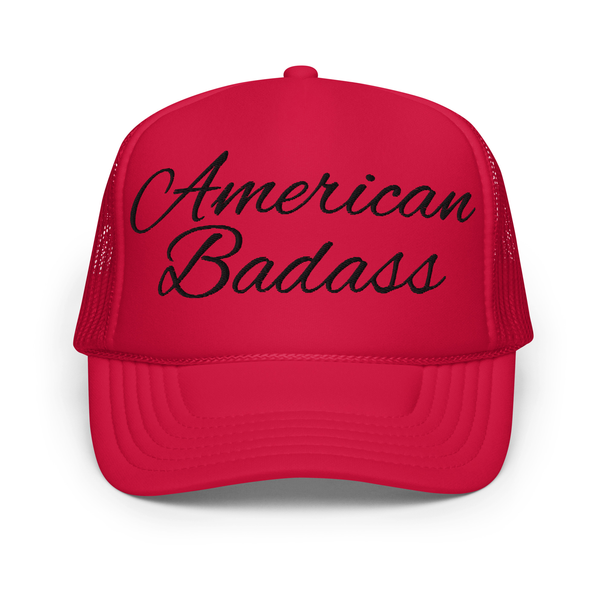 Kid Rock American Badass (Black Embroidery) Foam trucker hat - Image 6