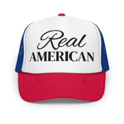 Real AMERICAN trucker hat (Black Embroidery)