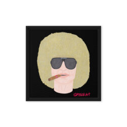 HEAD Framed Canvas Print (16″x16″) Ready to Hang