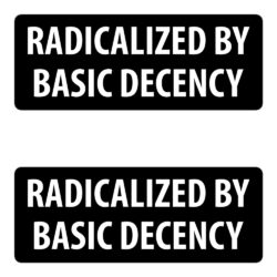 RADICALIZED BY BASIC DECENCY Sticker Pack