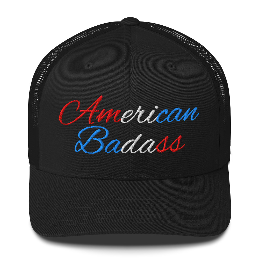 Kid Rock American Badass (Red, White and Blue) Embroidered Trucker Cap