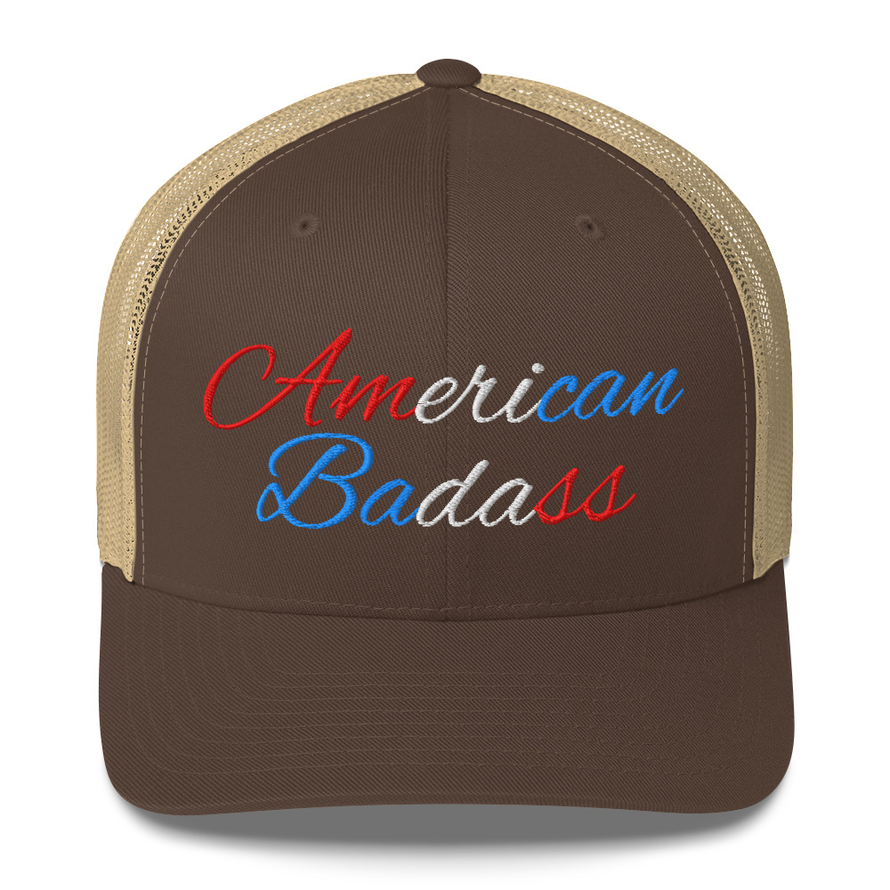Kid Rock American Badass (Red, White and Blue) Embroidered Trucker Cap - Image 10