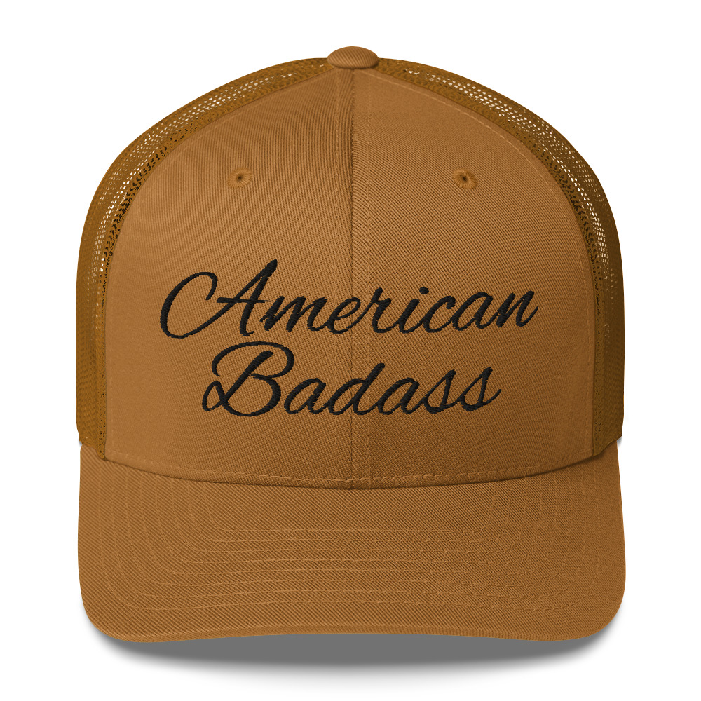 Kid Rock American Badass (Black Embroidery) Trucker Cap - Image 5