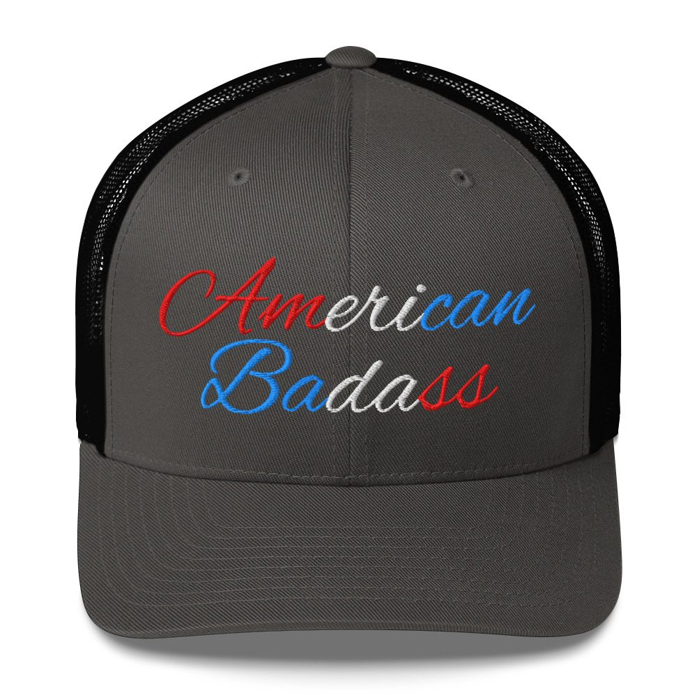 Kid Rock American Badass (Red, White and Blue) Embroidered Trucker Cap - Image 7