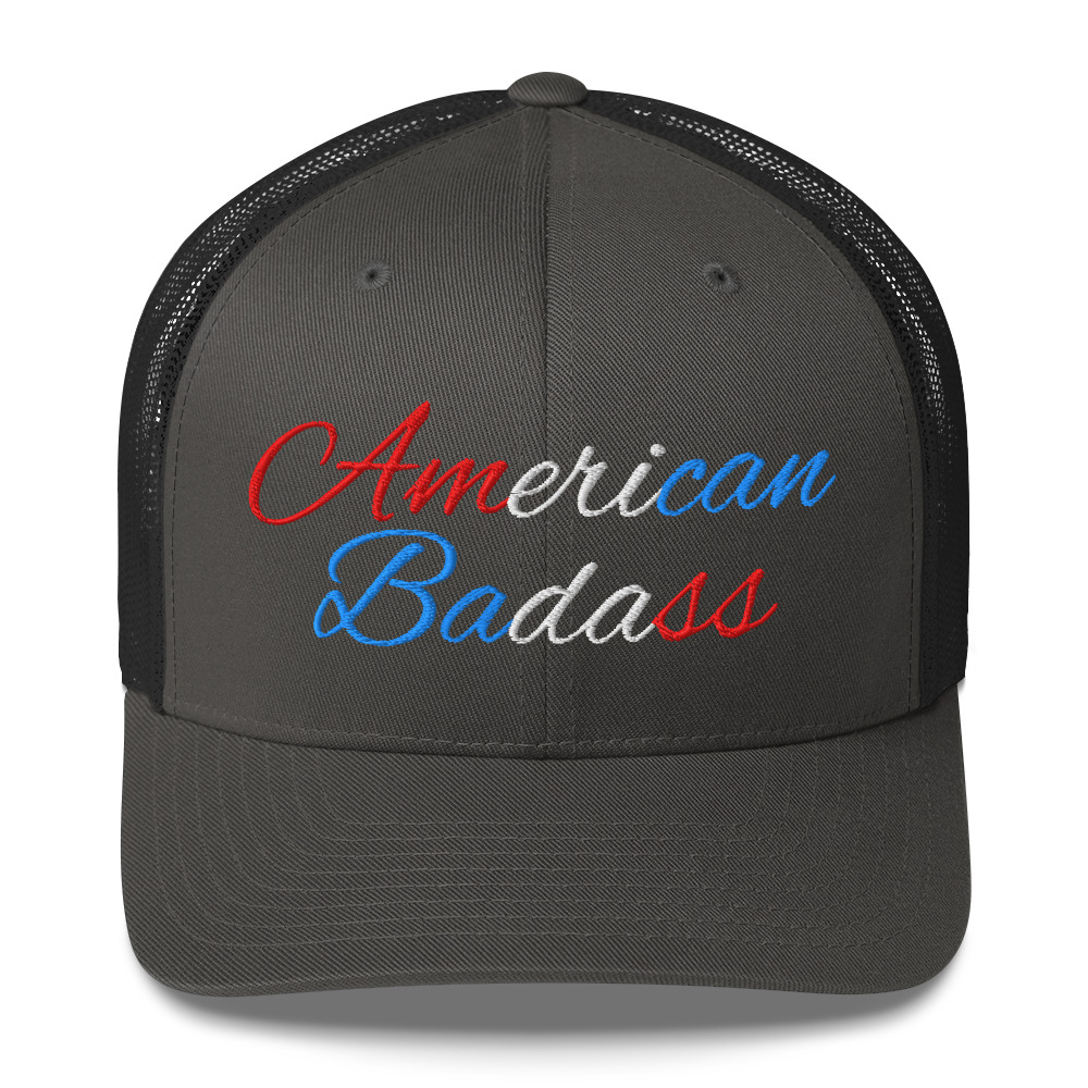 Kid Rock American Badass (Red, White and Blue) Embroidered Trucker Cap - Image 8