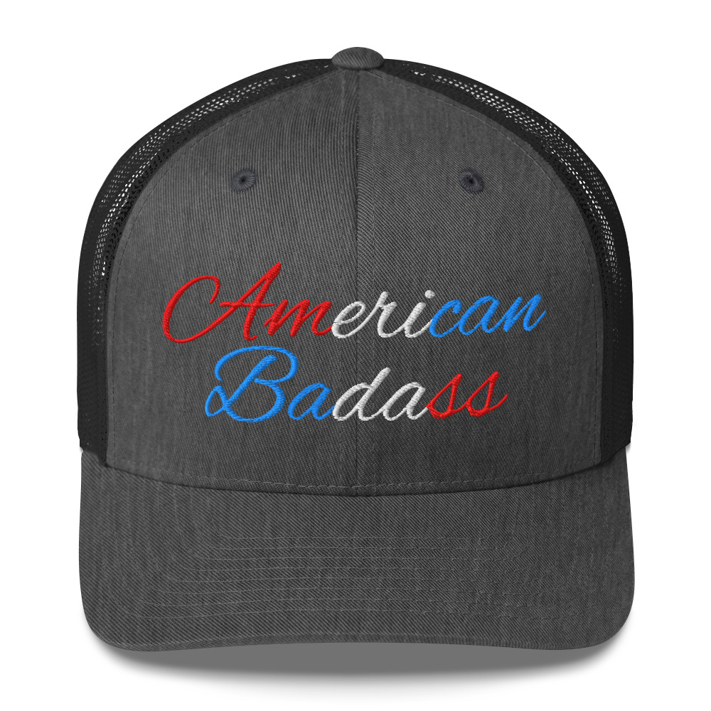 Kid Rock American Badass (Red, White and Blue) Embroidered Trucker Cap - Image 11