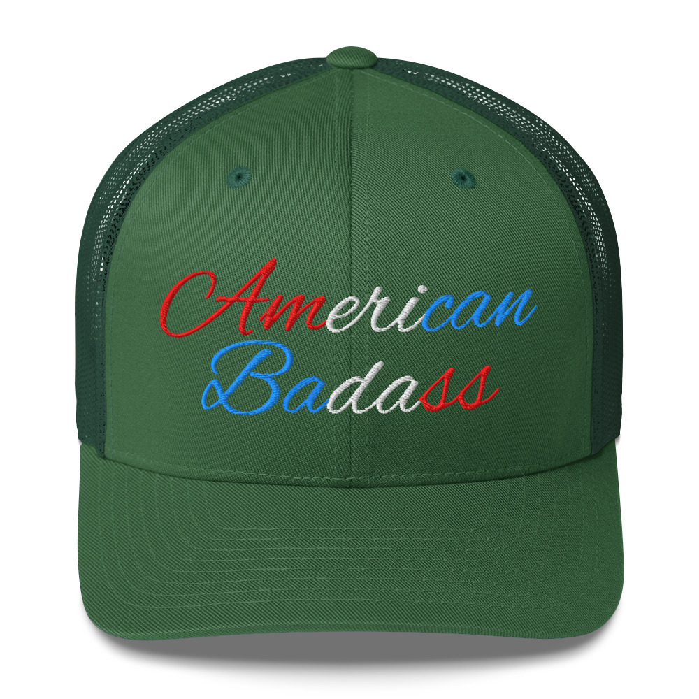 Kid Rock American Badass (Red, White and Blue) Embroidered Trucker Cap - Image 12