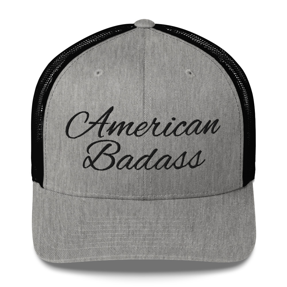 Kid Rock American Badass (Black Embroidery) Trucker Cap - Image 7