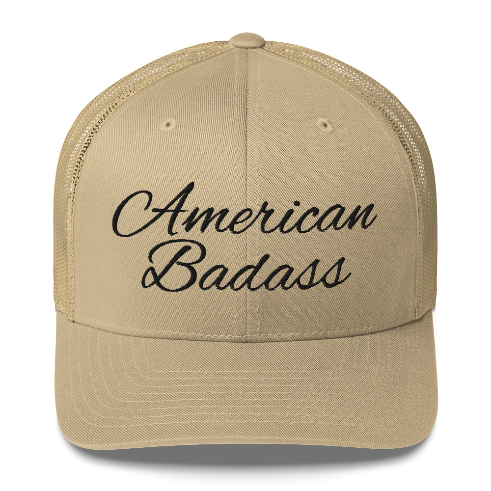 Kid Rock American Badass (Black Embroidery) Trucker Cap - Image 10