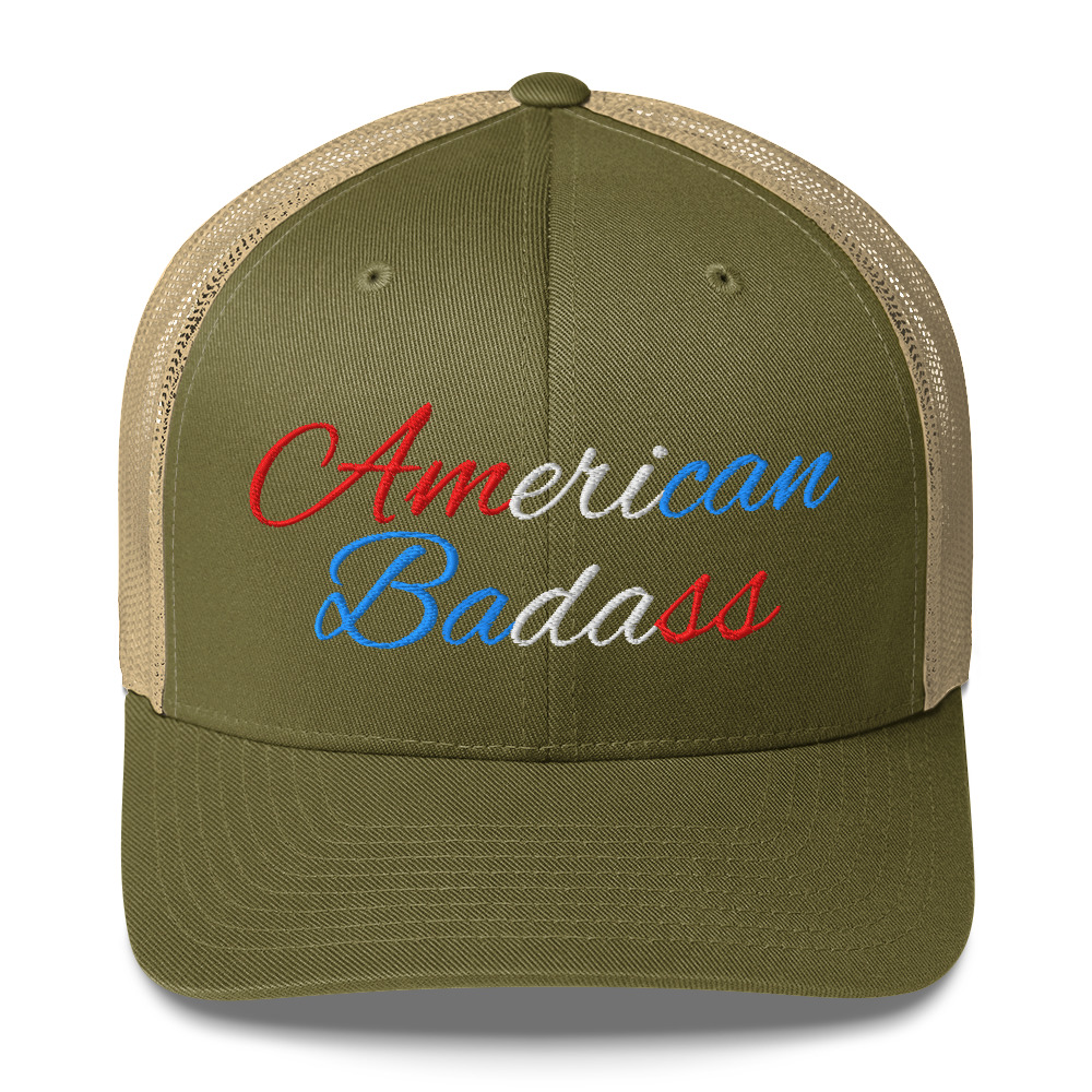 Kid Rock American Badass (Red, White and Blue) Embroidered Trucker Cap - Image 16