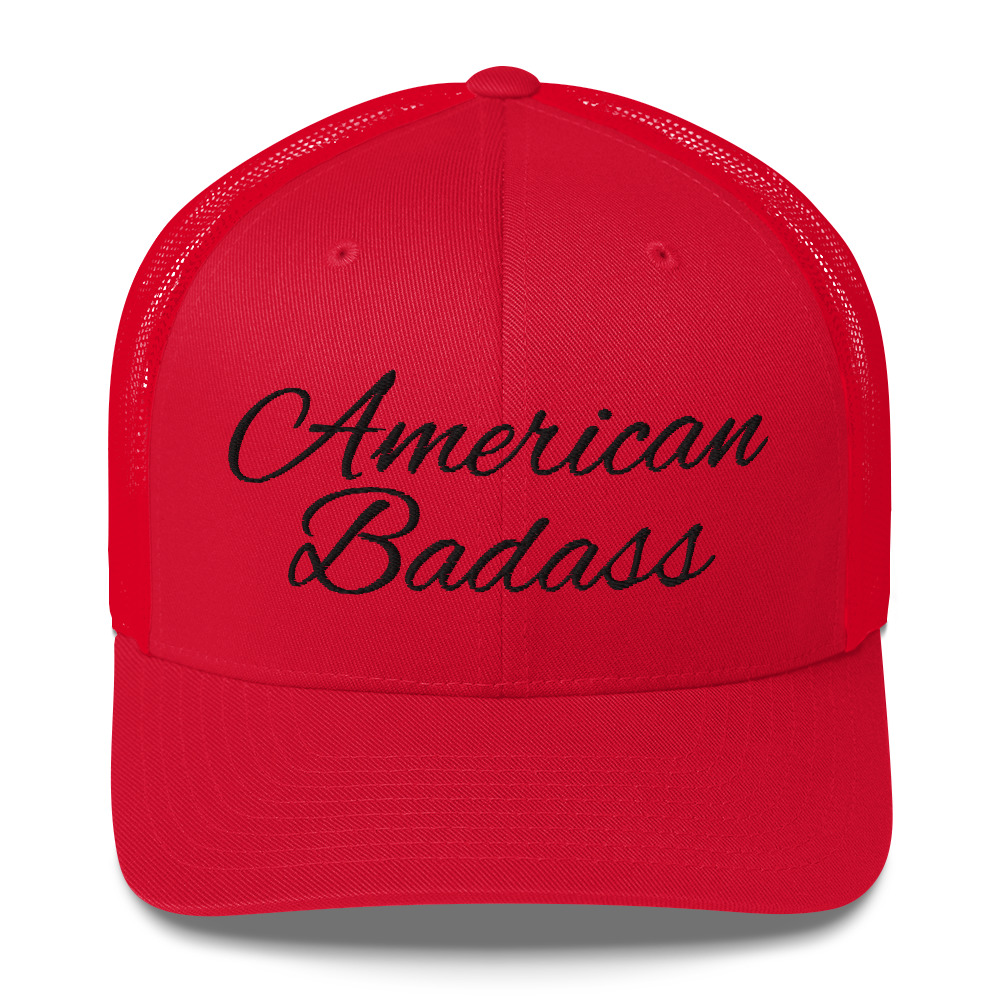 Kid Rock American Badass (Black Embroidery) Trucker Cap - Image 4