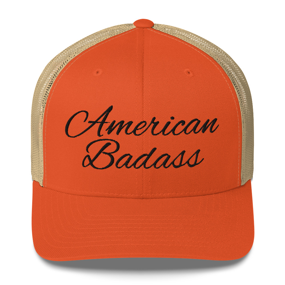 Kid Rock American Badass (Black Embroidery) Trucker Cap