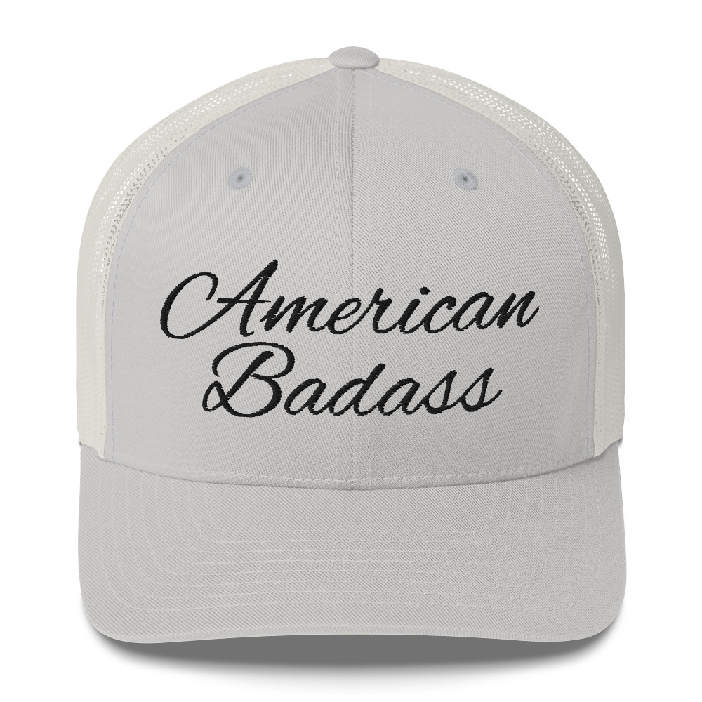 Kid Rock American Badass (Black Embroidery) Trucker Cap - Image 9