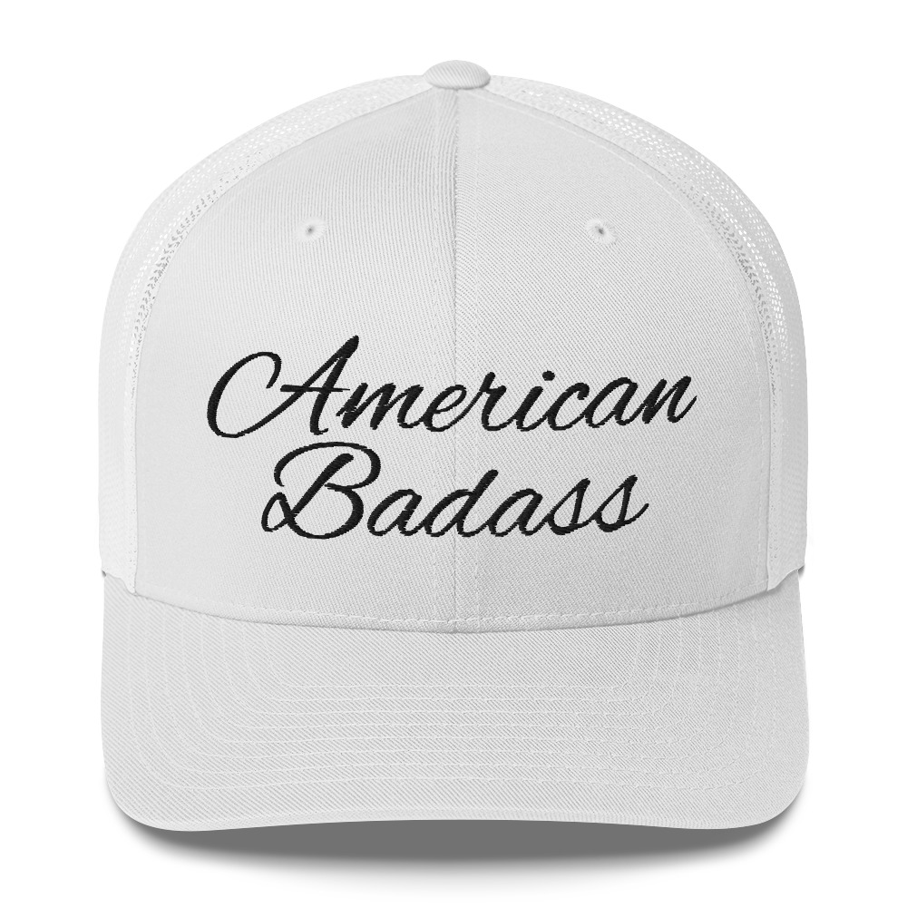 Kid Rock American Badass (Black Embroidery) Trucker Cap - Image 11