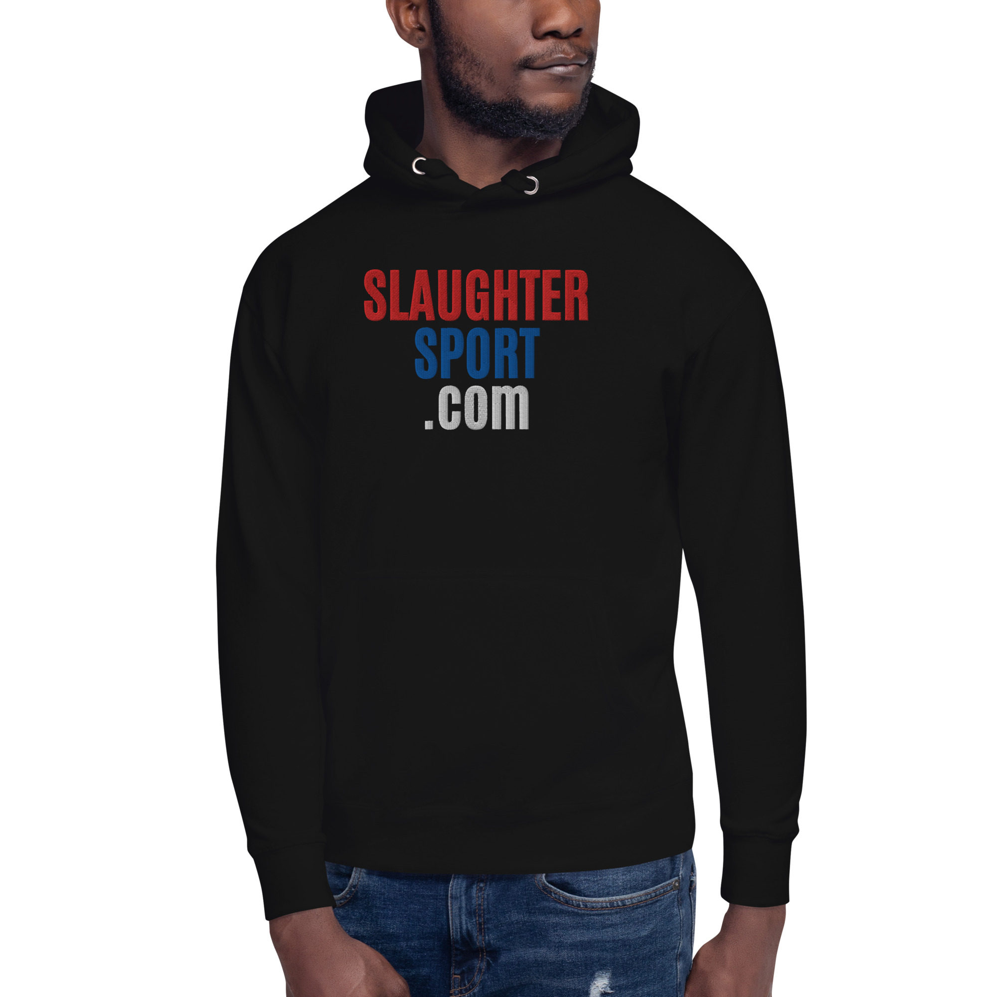 SLAUGHTERSPORT.COM Hoodie (Embroidered) - Image 3