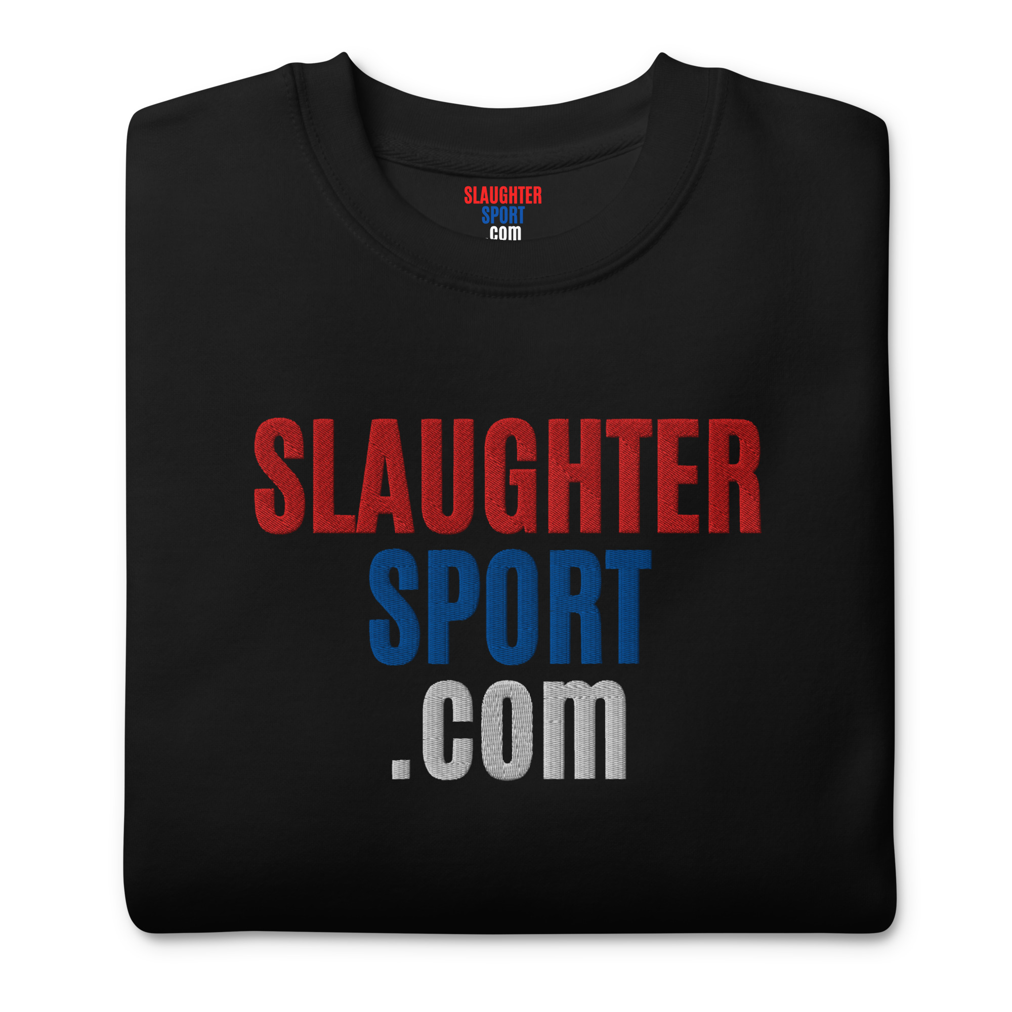 SLAUGHTERSPORT.COM Premium Sweatshirt (Embroidered) - Image 3