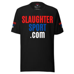 SLAUGHTERSPORT.COM T-Shirt (Back + Front + Sleeves)