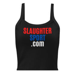 SLAUGHTERSPORT.COM Women’s micro-rib tank top (Front + Back)