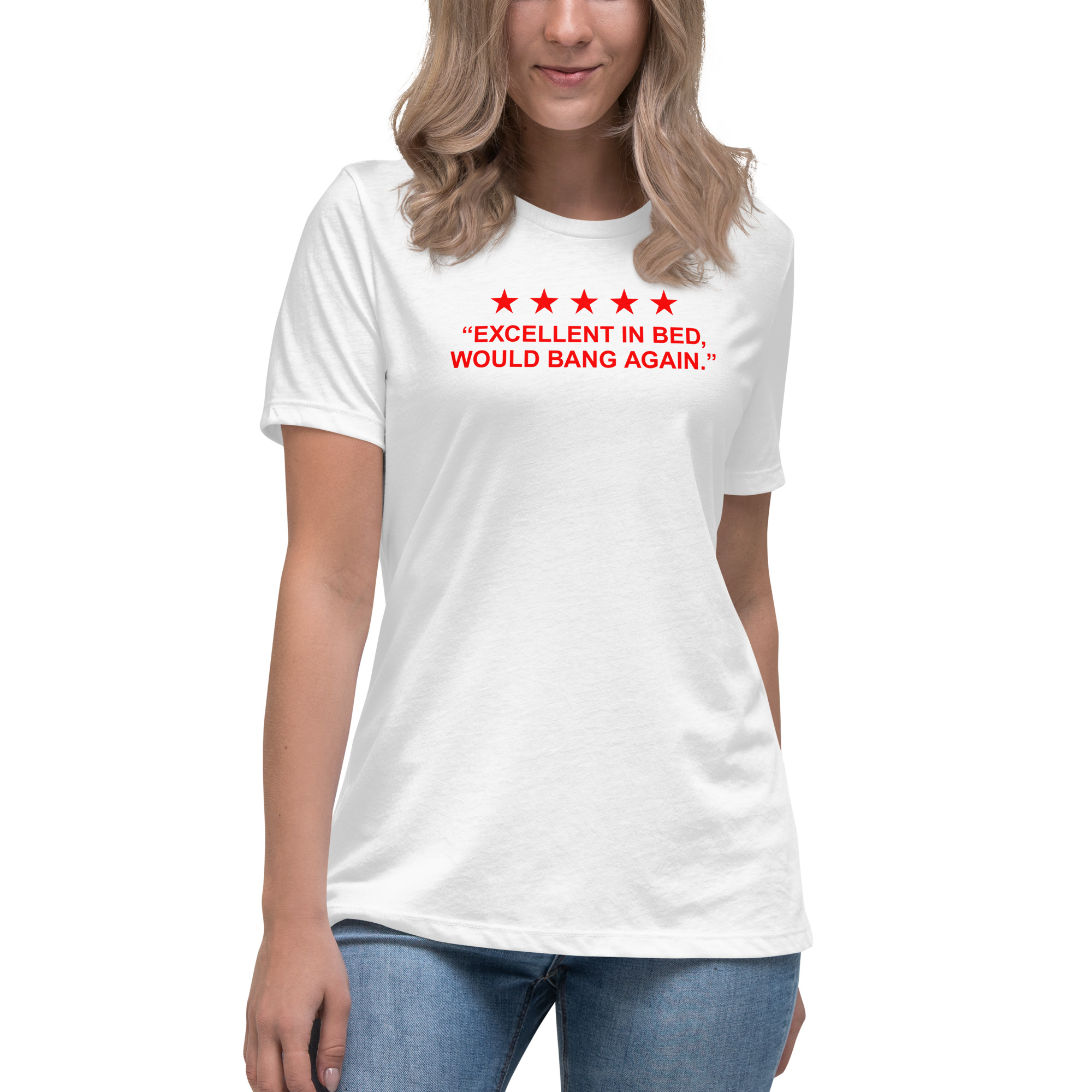 Excellent in Bed 5 Stars Review Women's T-Shirt - Image 2