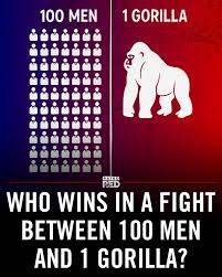100 men vs gorilla