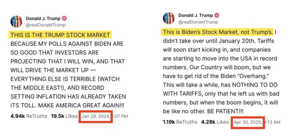 It was Trump stock market until everything turned to shit
