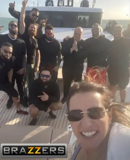 Stephanie McMahon takes on the Bloodline - Brazzers gangbang