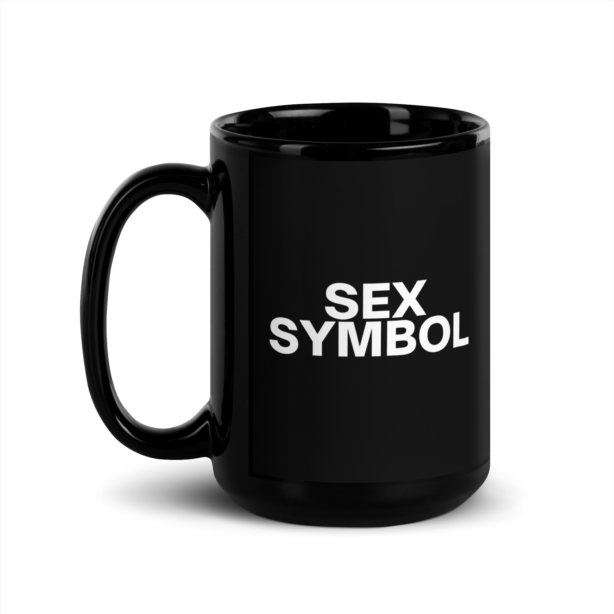 SEX SYMBOL Black Coffee Mug - Image 4