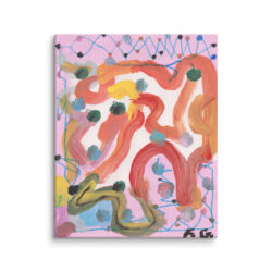 Francoise Gagnon (Opposite: 'Excuse me while I kiss the sky' - Emily Besser) Canvas Print