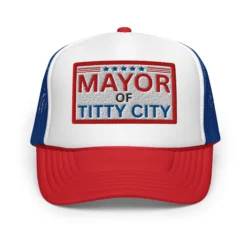 MAYOR of TITTY CITY trucker hat (Embroidered)