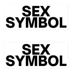SEX SYMBOL White stickers