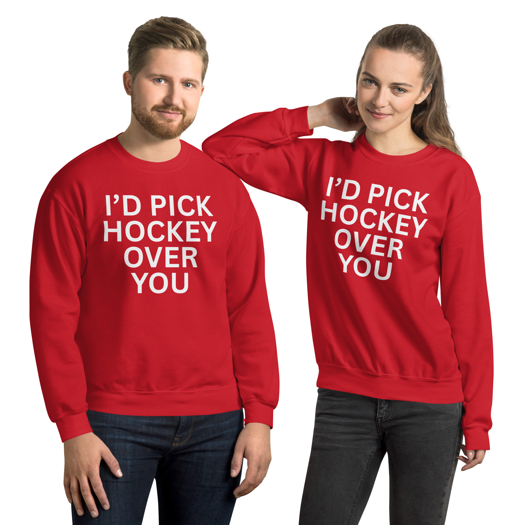 I'd Pick Hockey Over You Sweatshirt - Image 2