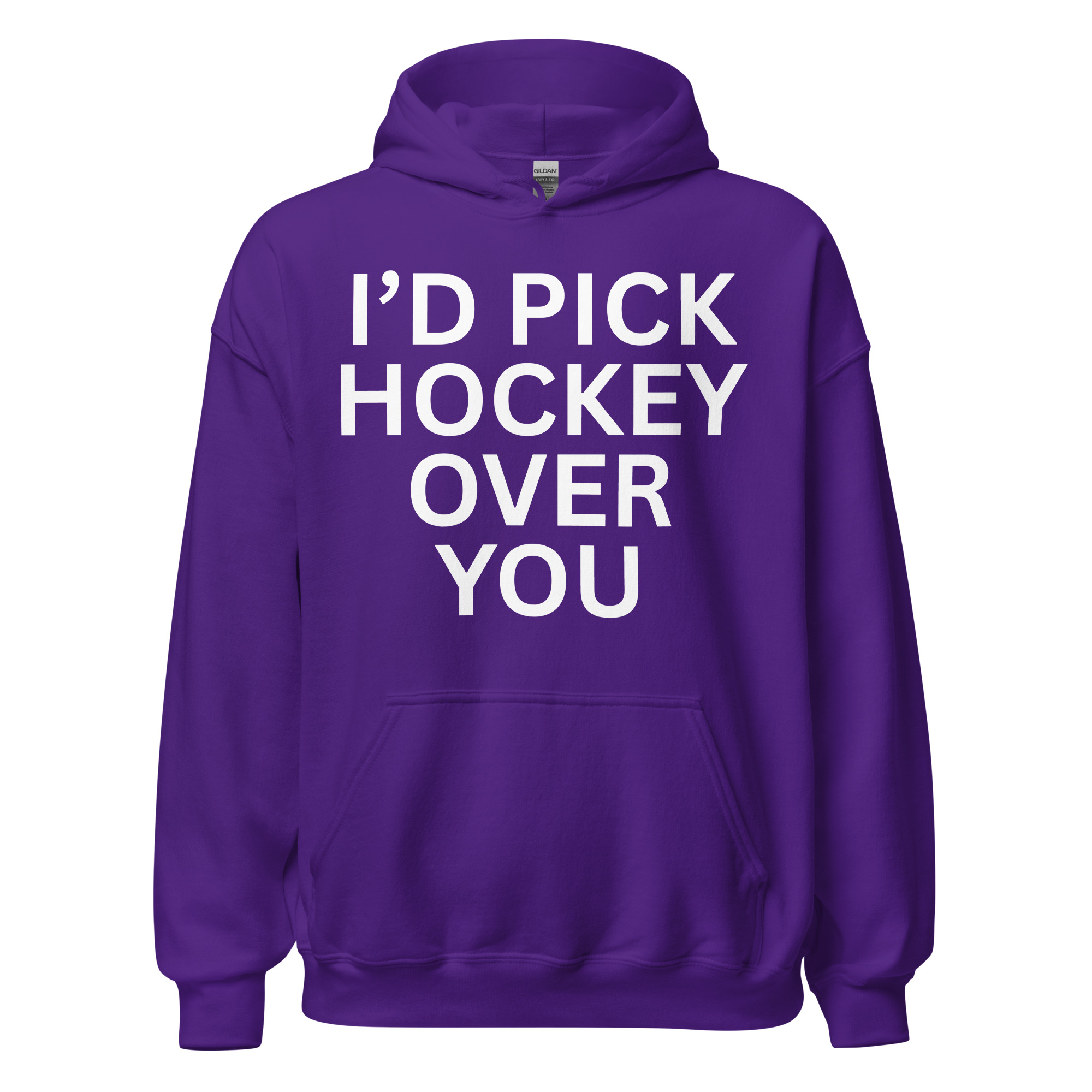I'd Pick Hockey Over You Hoodie - Image 5