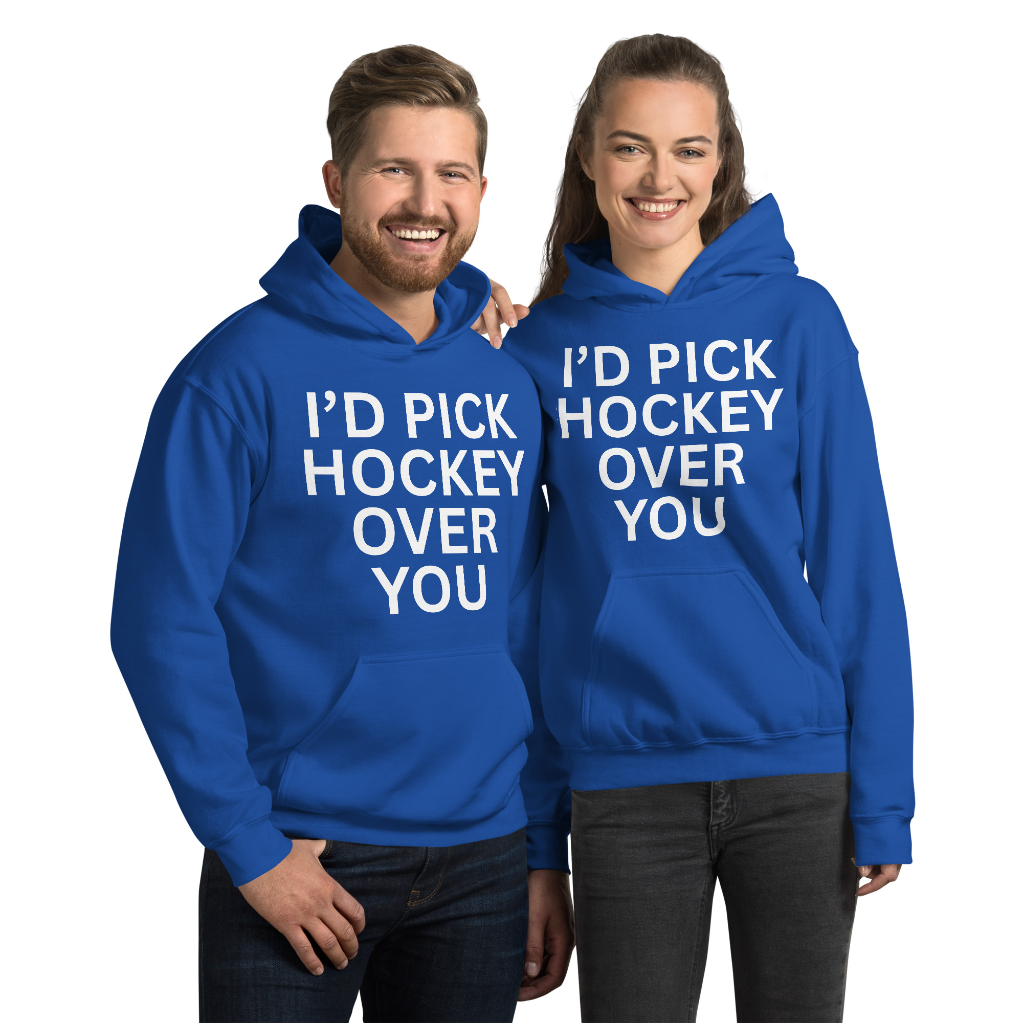 I'd Pick Hockey Over You Hoodie - Image 2