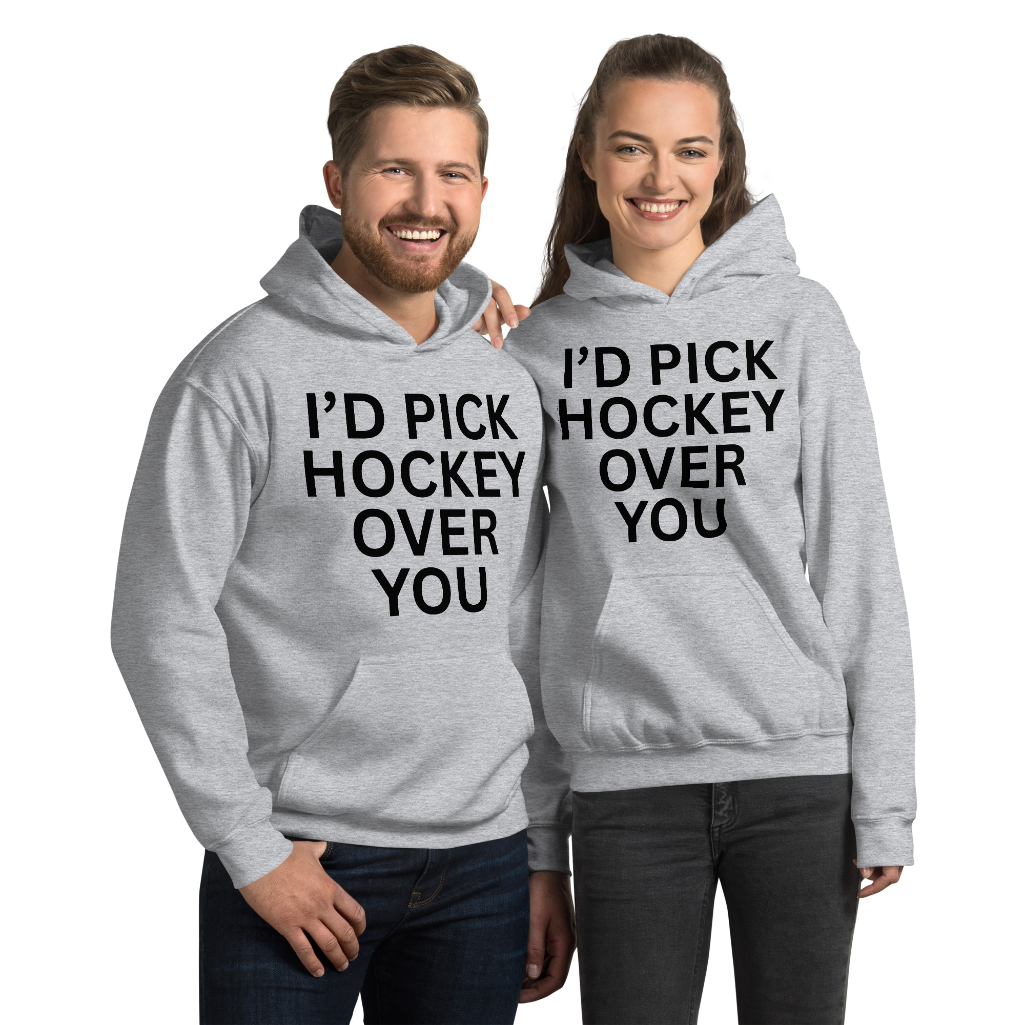 I'd Pick Hockey Over You Hoodie - Image 2