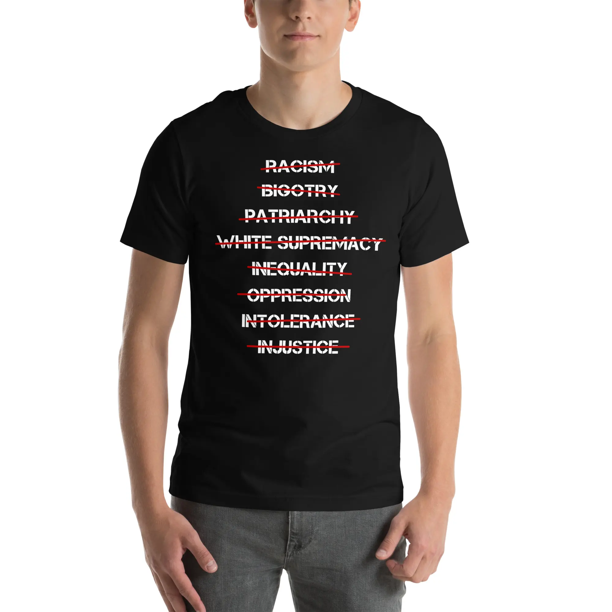 Anti Racism, Anti Bigotry, Anti Patriarchy T-Shirt - Image 2