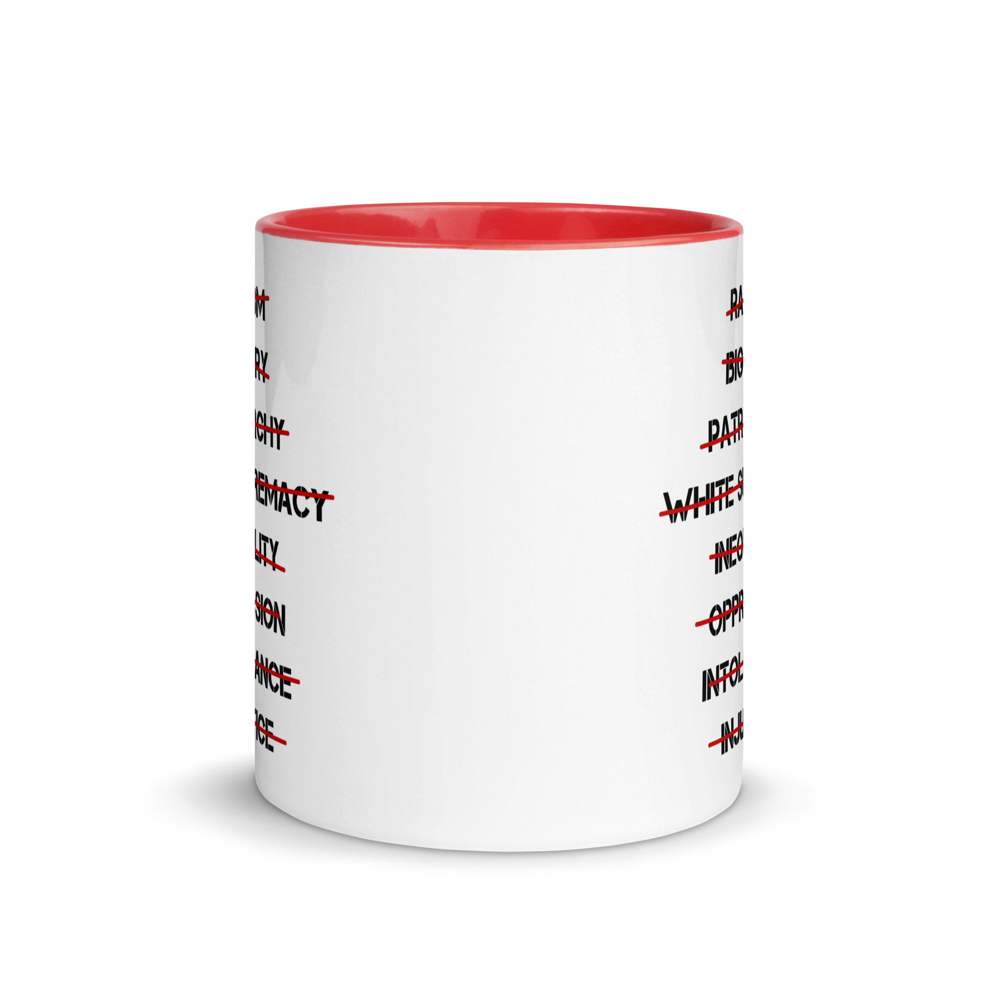 Anti Racism, Anti Bigotry, Anti Patriarchy Mug with Color Inside - Image 8